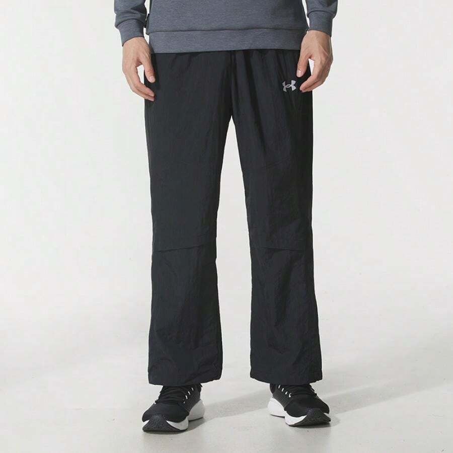 Under Armour APAC Sportstyle Woven Straight Leg Pants, Men's Athletic Travel Running Pants 6010132-001 - Black - View 1