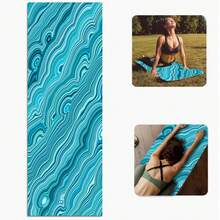 1pc 71*22inch Yoga Mat, Various Floral Patterns Available - Non-Slip Wear-Resistant Extra Wide & Thick Fitness Mat, Home & Professional Beginner Yoga Training Mat - Multicolor - View 10