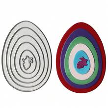 Carbon Steel Easter Eggs Rabbit Cutting Dies Set Embossing Stencil Templates Mol - C05 - View 6