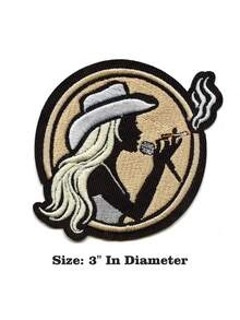 1PC Its A Cowgirl Thang Patch Western Country Aesthetic Embroidered Iron On - Multicolor - View 5