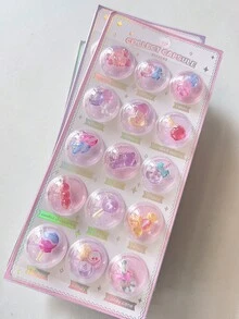 3D水晶浮雕贴纸 - 太空舱、幽灵糖果、行星、立体实心贴纸，适用于DIY剪贴簿、水瓶、手机壳、贴纸交换 - 彩色 - 查看 14