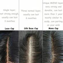 AliLeader S/M/L 号单丝网假发帽，用于制作假发，编织帽，带可调节前绑带，超亲肤系统，边缘弹力鱼网网布 - 查看 8