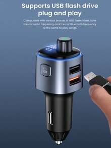 PHILIPS Bluetooth 5.0 FM Transmitter Wireless Radio Adapter Car Kit With Dual USB Charging, Audio Receiver Car Charger MP3 Player, Support Hands-Free Calling - Car Bluetooth Receiver - View 9