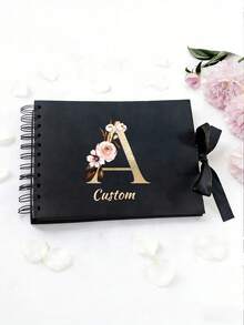 60 Page (30 Sheets) Personalized Photo Album/Scrapbook, Suitable For Wedding Guest Book, Anniversary, Family DIY Photo Album, And Craft/Mother's Day Gift (Small Size 8.3*5.7 Inches) - Multicolor - View 10