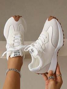 ZKBBO. Women's Casual Sports Shoes, Lightweight Non-Slip Fitness Running Shoes, Tennis Shoes, Sneakers - 米色 - 查看 5