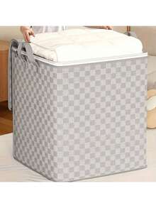 1pc Elegant Waterproof Fabric Storage Bags - Large Capacity For Clothes, Blankets & Comforters | Perfect For Home Organization & Moving - View 2
