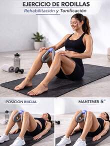 CARDIO BEAT Ejercitador Multifuncional para Muslos, Glúteos y Brazos – Compacto y Fácil de Usar - Gris Claro - Ver 2