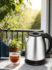 1.7L Stainless Steel Electric Kettle, 1500W Capacity, Auto Shut-Off And Boil-Dry Protection, (EU Plug) Electric Kettle, Electric Water Heater - EU E Type Plug(220-240V) - View 7