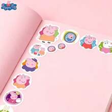 1 rollo de 500 piezas de pegatinas decorativas con diseños de dibujos animados creativos, pegatinas de sellado lindas adecuadas para fundas de teléfono, sobres, archivos - Multicolor - Ver 4