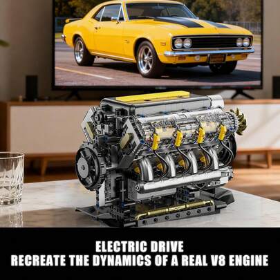 V8 Engine Model,Functional Operation,Engine Building Kit,Mechanical Replica,For…