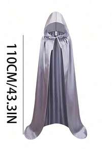 Áo choàng trùm đầu Halloween, Áo choàng phù thủy màu đen mềm mại dành cho cả nam và nữ, Trang phục cosplay, Đồ dùng tiệc tùng, Trang trí ngày lễ - 1 cái - Xem 25