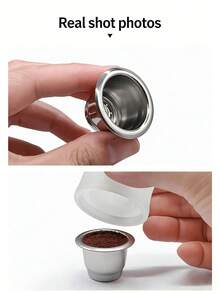 SOKANY Reusable Coffee Capsules, Compatible With Xiaomi Stainless Steel Coffee Capsule Cup With Aluminum Foil Lid, Reusable Shell. - View 4
