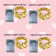一套带定时器和常亮模式的LED仙女灯串，电池盒供电，可选2米/3米/4米/5米长度，20/30/40/50颗LED灯珠，浪漫温馨的装饰灯，适用于生日派对、婚礼、节日、圣诞节、家居、卧室、花园、室内外等各种场合，美观大方。 - 暖白色 - 查看 3
