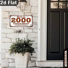 1 biển báo phẳng 2D, phiên bản giới hạn từ năm 2000, biển báo kim loại cho nhà bếp/sân sau/quầy thu ngân, thiết kế dạng mô-đun, ý tưởng quà tặng, tranh treo tường kẻ sọc, biển báo điểm tập trung khẩn cấp bằng kim loại. - A - Xem 9