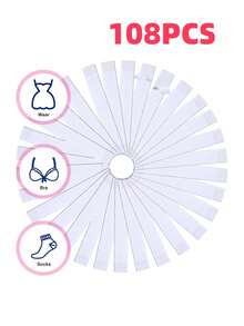 108/72/36卷双面胶带，防水时尚服装胶带，亲肤织物胶带，强力粘性人体胶带，透明，适合所有肤色 - 防走光貼 - 查看 13