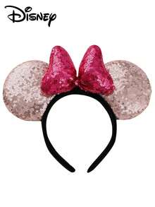 Disney 1个迪士尼米奇米妮亮片蝴蝶结发箍，卡通米妮3D亮片蝴蝶结加厚发箍，圣诞节/万圣节/生日礼物 - 彩色 - 查看 11