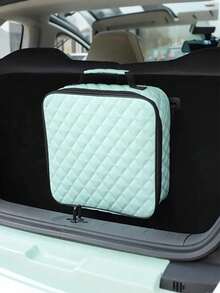 1pc Large Capacity Car Trunk Organizer - Made Of Waterproof And Durable Fabric, Can Store Electric Vehicle Charger, Cables, Tools And Camping Gear - Keeps Trunk Tidy And Organized, With Carrying Handle, Suitable For SUV, Sedan, Hatchback, Car Interior Accessories - Multicolor - View 3