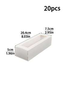 5pcs/10pcs Rectangular Window Macaron Boxes, Bread Boxes, Dessert Boxes, Donut Boxes, Chocolate Boxes, Candy Packaging Boxes, Pastry Gift Boxes For Festivals And Parties - View 15