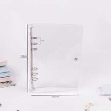 A6透明活页封面，贴纸簿，海报，3D贴纸收纳盒，6孔PVC笔记本套，DIY日记本 - 彩色 - 查看 6
