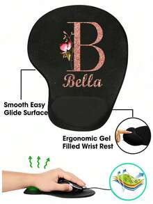 Customized Mouse Pad With Comfortable Wrist Rest, Personalized Product, Wear-Resistant Premium Desk Mat Suitable For PC & Laptop - Multicolor - View 3
