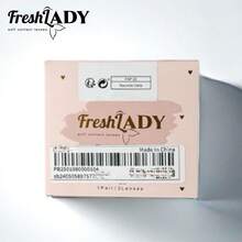 Freshlady 1 Pair 14.2mm, Yearly Disposable, Soft Lens, 40% Water Suit For Hoilday Makeup And Daily Use - Brown - View 7