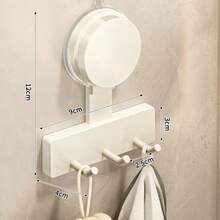 Strong Load-Bearing No Punching Suction Cup Hook Bathroom Wall Mounted Door Hanging Clothes Rack Clothes And Towel Racks - View 14