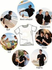 Camiseta gráfica casual para mujeres - Estampa Bendecida por Dios, Malcriada por mi esposo, manga corta, cuello redondo, camiseta de verano en blanco - Negro - Ver 9