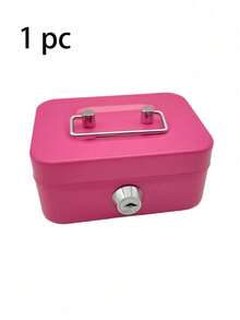 Alcancía con cerradura y 2 llaves, puede almacenar monedas, efectivo, objetos de valor, tarjetas, documentos, caja de metal portátil con ranura para monedas, adecuada para uso diario en la oficina, regalo para amigos y decoración del hogar - Multicolor - Ver 14