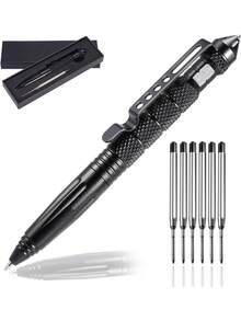 Bolígrafo multifuncional para escribir y autodefensa, herramienta de supervivencia para romper ventanas al aire libre; Body de aleación de aluminio, duradero y resistente a la corrosión. - Multicolor - Ver 2