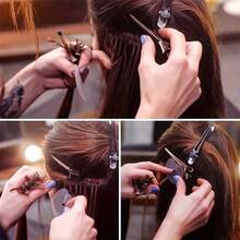 50pcs Round Hair Extension Spacer Templates With Scale And Single Hole Adhesive Cover - Transparent Heat Resistant Spacer Tools For Hair Extensions - One Size Fits All - View 6