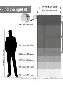 1pc Blackout Thermal Insulated Curtain Fabric - 99% UV-Resistant Polyester, Rod Pocket Hanging, Non-Bleachable Plain Weave, Bedroom Art Theme, Coated Blackout Thermal Insulation, Noise Reduction - Ideal For Bedroom, Farmhouse And School Deep Sleep (280g Fabric Weight) - Multicolor - View 4
