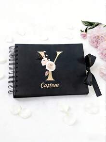60 Page (30 Sheets) Personalized Photo Album/Scrapbook, Suitable For Wedding Guest Book, Anniversary, Family DIY Photo Album, And Craft/Mother's Day Gift (Small Size 8.3*5.7 Inches) - Multicolor - View 34