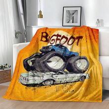 1 PIEZA Manta de camión monstruo de Monster Jam en 3D, regalo original para aficionados a los deportes de motor, decoración temática para cueva de hombre, acento para fiesta retro de ciencia ficción y recuerdo del día de carrera, manta suave para el hogar, dormitorio, cama, sofá, picnic, viaje y oficina, en múltiples tamaños de 50x60 a 60x80 pulgadas - Multicolor 39 - Ver 4