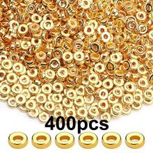 400pcs Heart Shaped DIY Beads For Bracelet, Necklace, Earrings, Keychain, Phone Chain, Jewelry Making, Birthday Party Gift - Round Gasket - View 9