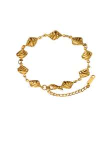 1PC Fashion Irregular Gold-Plated Titanium Steel Conch Bracelet, High-End Chain Jewelry - Multicolor - View 3