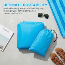 Sofá inflable de aire portátil de inflado rápido y resistente al agua para playa, camping, piscina y viajes - Multicolor - Ver 4