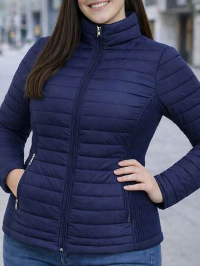 HPC POLO CHAMARRA CON GORRO PARA DAMA BONITA, COMODA, LIGERA Y ELEGANTE TALLAS EXTRAS