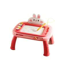 1pc Children's Magnetic Drawing Board, 4-Color Partitioned Doodle Board, Small Drawing Toy With Anti-Throw Rope Design - Multicolor - View 10