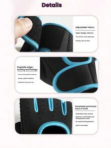 5/1 Pair Unisex Breathable Fitness Gloves, Suitable For Basketball, Dumbbell, Weightlifting, Pull-Ups, Cycling, Half-Finger Anti-Slip Sports Gloves, Women Workout Gloves, Fitness Accessories, Fitness, Gym, Home Exercise, Women Fitness Gloves, Boxing Gloves, Workout Gloves, Men Fitness Gloves - Multicolor - View 9