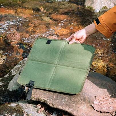 Large Size, Multiple Colors, Portable Camping Seat Cushion, Foldable Lightweight Travel Cushion, Oxford Fabric, Outdoor Picnic, Hiking, Mountain Climbing, Fishing, BBQ Garden, Leisure Beach, Sports Court Waterproof Seat Cushion
