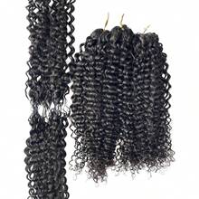 Crochet Human Hair Water Wave 60g/120g 16 18 20 22 24 26 Inch Lightweight Knotless Feather Extension Pre Separated Jerry Curly Handmade Bundles Full Invisiable Knot With String Pre Looped Crochet Human Hair Deep Curly Pre Separated Knotless Ocean Wave Crochet Hair Water Curly Human Hair Luxe Gifts For Moments That Matter. #PremiumGifts Water Wave Bundles Can Wear Hair Accessory Suitable For Spring Used Together With Beauty Makeup Wigs Human Hair Put On And Go, Wigs, Human Hair, Human Hair Wigs, Curly Wigs Human Hair, Makeup, Valentine's Day, Valentines, Travel Essential, Maquillaje, Valentines Gifts For Girlfriend, Valentines Gifts, New Year - Natural Black - View 9