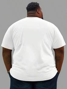 Plus-Size Men's T-Shirt, Featuring A Black History Month African Love Symbol And Pan-African Flag Creative  Print. Men's Casual Street Style Short-Sleeve Top, Available In Extra-Large Sizes. Statement T-Shirt, Suitable For Everyday Wear, Novelty Shirt, Printed T-Shirt, Breathable Material, Finely Crafted, Printed Shirt, Fashionable Apparel, For Urban Fashion Enthusiasts, Cultural Appreciation, Machine Washable - 黑色 - 查看 8