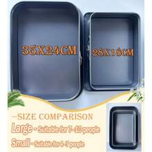 Cake Tin 35x24cm Spring Form Pan Rectangular Cake Baking Trays Cheesecake Tin For Baking With Removable Bottom Baking Pan Cake Molds Large-35x24cmdjj - Large35x24cm - View 3