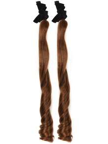 精灵耳朵编织假发配蝴蝶结发夹，双马尾发夹，刘海发夹，洛丽塔风格，合成假发发夹 - 彩色 - 查看 11