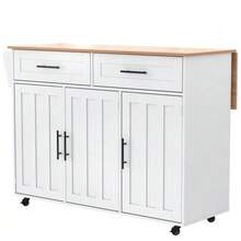 Mobile Storage Islands - White - View 10