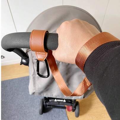 1pc Children Stroller Anti-Lost Wrist Strap, Stroller Safety Rope, Wheelchair Anti-Slip Wrist Strap With Hook To Hang Bag