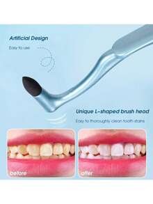 4/2pcs Manual Teeth Stain Remover & Polishing Set - Home Use Plaque Removal, Teeth Whitening, Alternative To Floss, Prevent Halitosis, Remove Tea Stains, No Power Needed, Suitable For Bathroom, Reusable And Washable - Multicolor - View 6