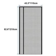 Magnetic Screen Door, Upgraded Polyester Fiber Insect Proof Screen Door, Reversible Curtain, Suitable For Balcony, French Door, Sliding Glass Door - Black - Black - View 10