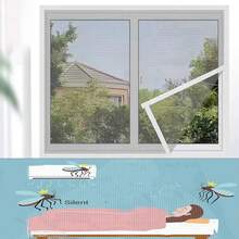 1pc Easy Install Magnetic Mesh Screen, No Drilling, Removable & Washable Mosquito Net For Home Windows And Doors - SC26001 - View 10