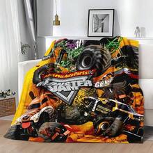 1PC 3D Monster Jam Monster Truck Cartoon Blanket, Edgy Gift For Motorsports Fans, Themed Man Cave Decor, Retro Sci-Fi Party Accent & Race Day Souvenir,Soft Throw Blanket For Home Bedroom Bed Sofa Picnic Travel Office Cover Blanket, Multiple Sizes 50x60 To 60x80 Inches - Nhiều màu 14 - Xem 4